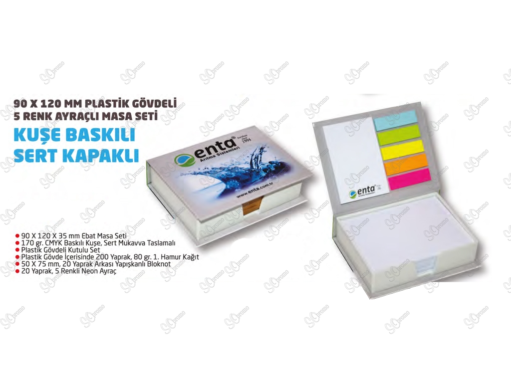 Kuşe Baskılı Sert Kapaklı Bloknot